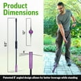 thumbnail image 6 of BICRACKIE Stand-Up Paver Crack Weeding Tool with 60" Steel Pole; Steel with 2-Sized, 5" Tapered Ends for Patios, Driveways (Saw-Cut), Sidewalks, Pavers to Remove Weeds Easily, 6 of 6