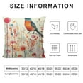 thumbnail image 6 of Nawypu  Modern Decoration Throw Pillow Covers 2pcs Retro Bird Flowers Throw Pillowcover Vintage Sofa Cushion Cover for Couch Double Print, 6 of 6