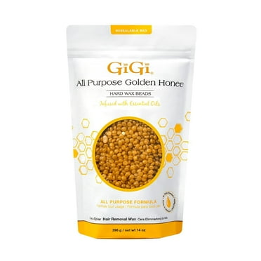 Gigi All Purpose Golden honee hard Wax Beads, Gold, 14 ounces