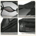 thumbnail image 4 of Bolsa de Maquillaje de Malla Unique Bargains Grande Nylon Negro, 4 of 7