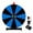 Black & Blue, variant on WinSpin 24" Display Prize Wheel Blue & Orange DIY Tabletop 12 Slots Modular Custom Spinning Wheel for Pop Up Trade Show