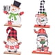 thumbnail image 3 of Adornos Navideños Adorno De Madera Pintada Árbol De Navidad Gnomo Sin Rostro Adorno De Anciano Muñeco De Nieve, 3 of 3