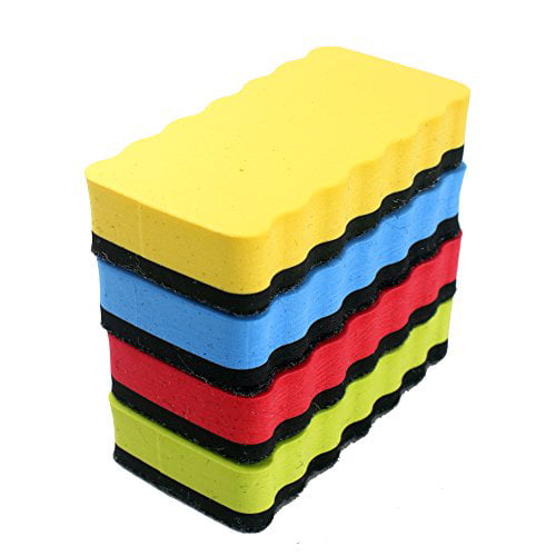 Z ZICOME 4 Pack Magnetic White Board Eraser for Home School and Office 4 X 2.3 X 0.8 Inch 