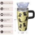thumbnail image 3 of 20OZ Cute Dog Tumbler with Handle Straw and Lid Paw Print Travel Coffee Cup Great Holiday Birthday Presents for Women Friends Durable Insulated and Perfect for Home Office and Travel, 3 of 6