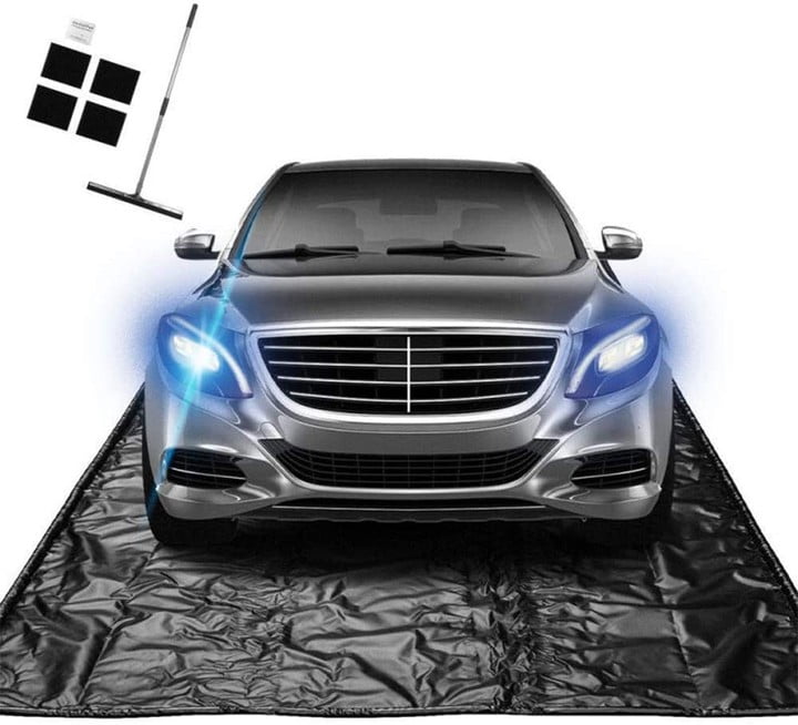 VEVOR Garage Floor Containment Mats 9' x 22' Containment Mat Black