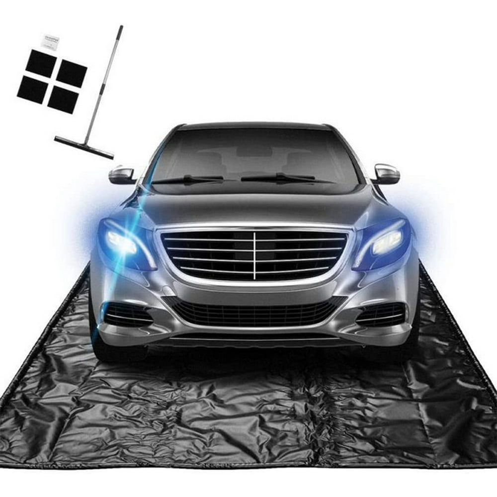 VEVOR Garage Floor Containment Mats 9' x 22' Containment Mat Black