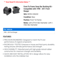 thumbnail image 2 of Front To Frame Sway Bar Bushing Kit - Compatible with 1998 - 2011 Ford Ranger 1999 2000 2001 2002 2003 2004 2005 2006 2007 2008 2009 2010, 2 of 2