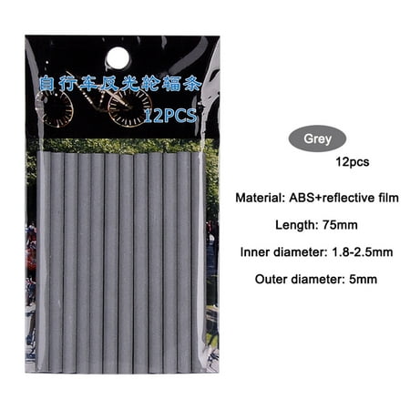 

Ride Safe Ride Fabulous HIMIWAY Glow-In-The-Dark Spokes 12Pcs Riding Bike Bicycle Wheel Spoke Reflector Reflective Mount Clip Tube Cycling Warning-Strips