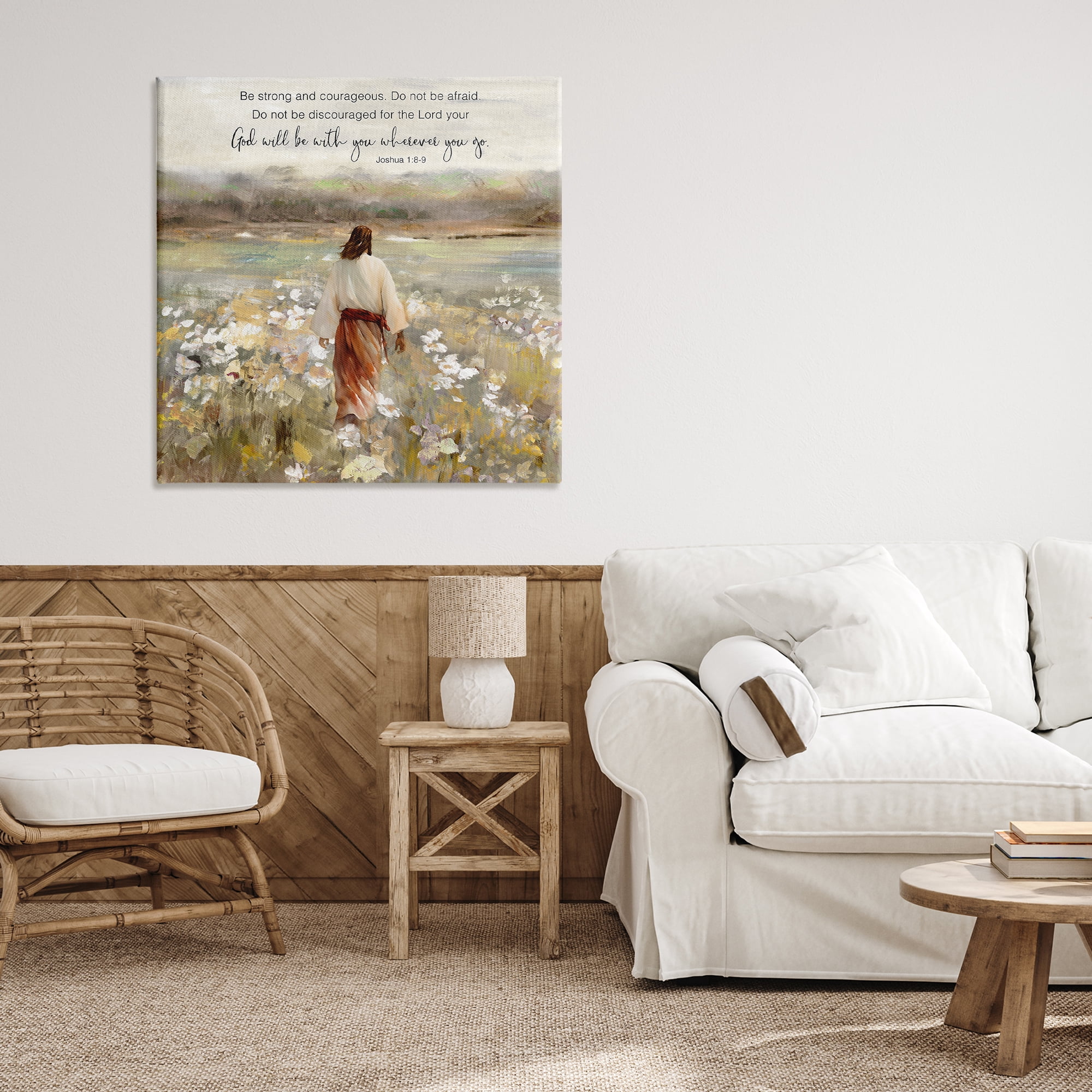 Stupell Industries God With You Wherever Canvas Wall Art, design by Sally Swatland