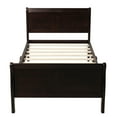 thumbnail image 3 of imerelez Wood Platform Bed Twin Bed Frame Mattress Foundation Sleigh Bed with Headboard/Footboard/Wood Slat Support, 3 of 9