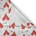 thumbnail image 4 of Ambesonne Love Valance Pack of 2, Hand Writing Valentines, 42"X12", Vermilion Black White, 4 of 5