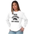 thumbnail image 3 of Real Unicorns Have Curves Rhinoceros Women's Long Sleeve T Shirt Brisco Brands M, 3 of 6
