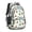 White Dinosaurs Volcanoes, variant on Light Green Dinosaurs Volcanoes Pattern Cute School Backpack Bag with Padded Back and Adjustable Shoulder Straps 16.9 X 12.6 X 5.9 Inches