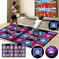 thumbnail image 2 of Glow In The Dark Dance Mat For Tv Pc Wireless Motion Sensor Game With Massage Handle Fitness Exercise Mat For Family 65X35 Inch, 2 of 9