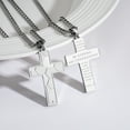 thumbnail image 6 of APSVO Silver Soccer Themed Cross Necklace for Men Boys Stuff Accessories Pendant Chain Christian Religious Birthday Jewelry Gifts Ideas Teen Kids Son Dad Team Game Day Sports Athlete Age, 6 of 6