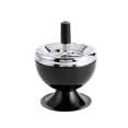 thumbnail image 2 of Yirtree Round Push Down Cigarette Ashtray with Spinning Tray, Creative Stylish Home Office Metal Windproof Rotation Lid Ashtray Smoker Gift, 2 of 8