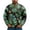 Green, variant on Men's St Patrick's Day Henley Sweatshirt Long Sleeve Pullover Clover Print Top