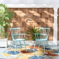 thumbnail image 2 of SAFAVIEH Clifton Outdoor Patio Arm Chair, Baby Blue, Set of 2, 2 of 11