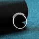thumbnail image 5 of Anillo de plata esterlina S925 Anillos Mosane para mujer Anillo de moissanita de 70 puntos Anillo de cola, expresión personalizada Diseño de vanguardia, 5 of 5