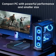Kinupute Mini Gaming PC, Desktop Computer i9-13900F 24 Cores Upto 5.6GHz, 64G DDR4, 2T M.2 SSD, Windows 11 Pro, GeForce RTX4060 8G, Dual LAN, WiFi6E/BT5.3, Four Display, 8K Outputs, Optical