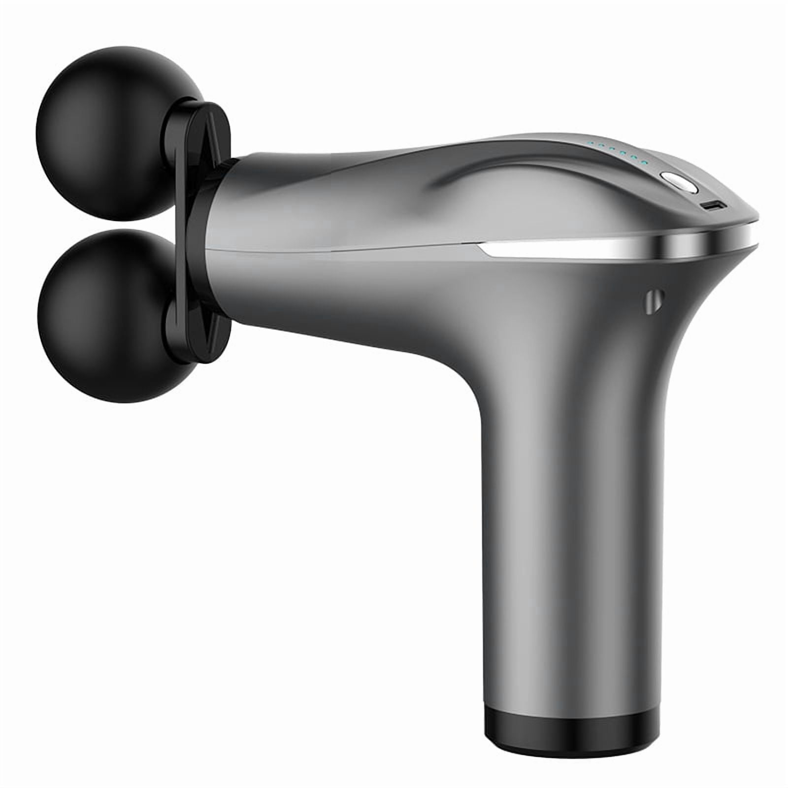 Dual Head Fascia Gun Handheld Deep Tissue Massager Portable Electric Vibration Massage Gun for Full Body Muscle Relaxation