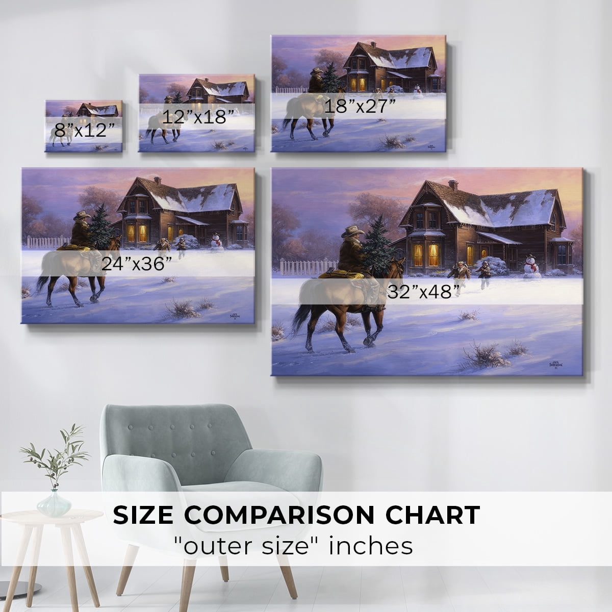 The Day Daddy Brought Home the Tree- Gallery Wrapped Canvas