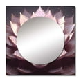 thumbnail image 2 of Designart "Blooming Magical Pink Lotus Ethereal Blossom III" Lotus Pink Large Square Mirror - Square Bedroom Mirror Printed Wall Decor - Modern Square Printed Wall Mirror Art, 2 of 5