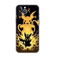 thumbnail image 1 of Funda para Apple iPhone 14, 11, 13, 7, 12 Pro, 7, XR, XS, Max, 8 Plus, 6, 14Pro, 13Mini, negra, suave, Pokémon, Pikachu, Cool Fivean unisex, 1 of 2