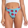 thumbnail image 1 of Fotbe Strawberries Tanga Sin Costuras para Mujer con Estampado – Panties Invisibles, Transpirables y Cómodos para Uso Diario-Large, 1 of 6