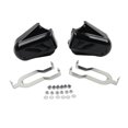 thumbnail image 4 of Bar Shield Rear Axle Covers Swingarm Cap Black Fit Harley Softail FLSTN 2008-up, 4 of 5