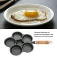 thumbnail image 4 of Breakfast Pan, Multipurpose Heavy Duty Cast Iron 5 Hole Egg Frying Pan  for Hamburger for Pancake, 4 of 7