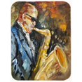 thumbnail image 1 of Carolines Treasures  Jazz Saxophone Glass Cutting Board, Large, 1 of 1