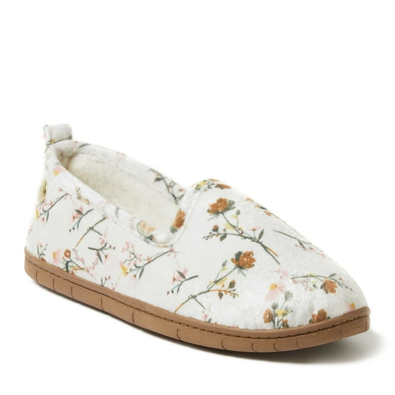 Dearfoams Women's Rachel Velour Closed Back House Slipper