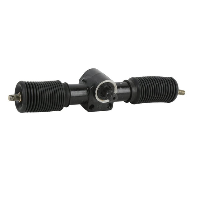 Power Steering Rack and Pinion Assembly, M19 Shaft Diameter Power Steering Gear Rack Enhanced Control Rubber 30T 335mm with Rubber Bushing for Go Kart