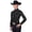 Black, variant on Cowgirl Royalty Half-Zip Women's Western Show | Turquoise | Small