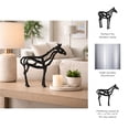 thumbnail image 5 of Horse Illusion Figurine for Home Decor - Modern Metal Sculpture for Living Room, Office, Shelf, and Coffee Table Centerpiece `- Aluminum Art Ornament Statue Accent Piece for Tabletop - 14", Black, 5 of 13
