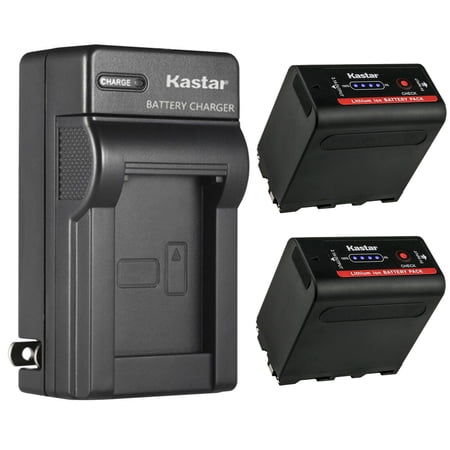 Kastar 2-Pack Battery and AC Wall Charger Replacement for Sony DCR-TRV125 DCR-TRV130 DCR-TRV203 DCR-TRV210 DCR-TRV220 DCR-TRV310 DCR-TRV315 DCR-TRV320 DCR-TRV410 DCR-TRV420 DCR-TRV49 DCR-TRV5