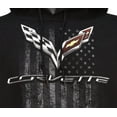 thumbnail image 2 of C7 Corvette Men's American Legacy Hooded Sweatshirt - Black Large, 2 of 2