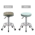 thumbnail image 5 of KLL Playing Rabbit Round Bar Chair Cushion Cover ,Bar Stool Protector with Elastic, Soft Washable, 5 of 6