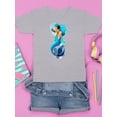 thumbnail image 3 of Cute Mermaid With Headphones T-Shirt Juniors -Image by Shutterstock,  x-Small, 3 of 4