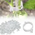 thumbnail image 2 of Secured Plastic Plant Clip, Plant Support Clips Reusable Garden Clips, Plastic Trellis for Climbing Plants Outdoor, Garden Trellis for Climbing Plants, Tomato Clips for String Trellis-200PCS, 2 of 12