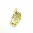 thumbnail image 2 of New 10k yellow gold praying hands pendant charm fine religious gift jewelry 2.3g, 2 of 11