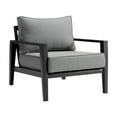 Cayman Aluminum Outdoor Chair in Black and Dark Gray - Walmart.com