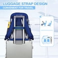 thumbnail image 5 of Soda Candy Clear Backpack Heavy Duty Stadium Approved See Through Book Bag Large Pvc Waterproof Transparent Bookback with Reinforced Strap for Work Security Concerts College, Navy, 5 of 8