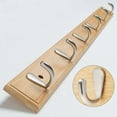 thumbnail image 2 of Gancho para Abrigos de Estilo Retro, Colgador de Ropa, Estante de Montaje en Pared, Ganchos Múltiples, Soporte Resistente para Bolso, , Llaves, Sa Madera 74cm Macarena Percheros, 2 of 7