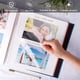 thumbnail image 4 of Álbum de Fotos Grande Álbum de recortes Autoadhesivo DIY 40 Páginas Libro de Fotos con Bolígrafo de Metal y Tablero de Plástico, Regalo para su Mamá, Familia, Boda (Azul), 4 of 4