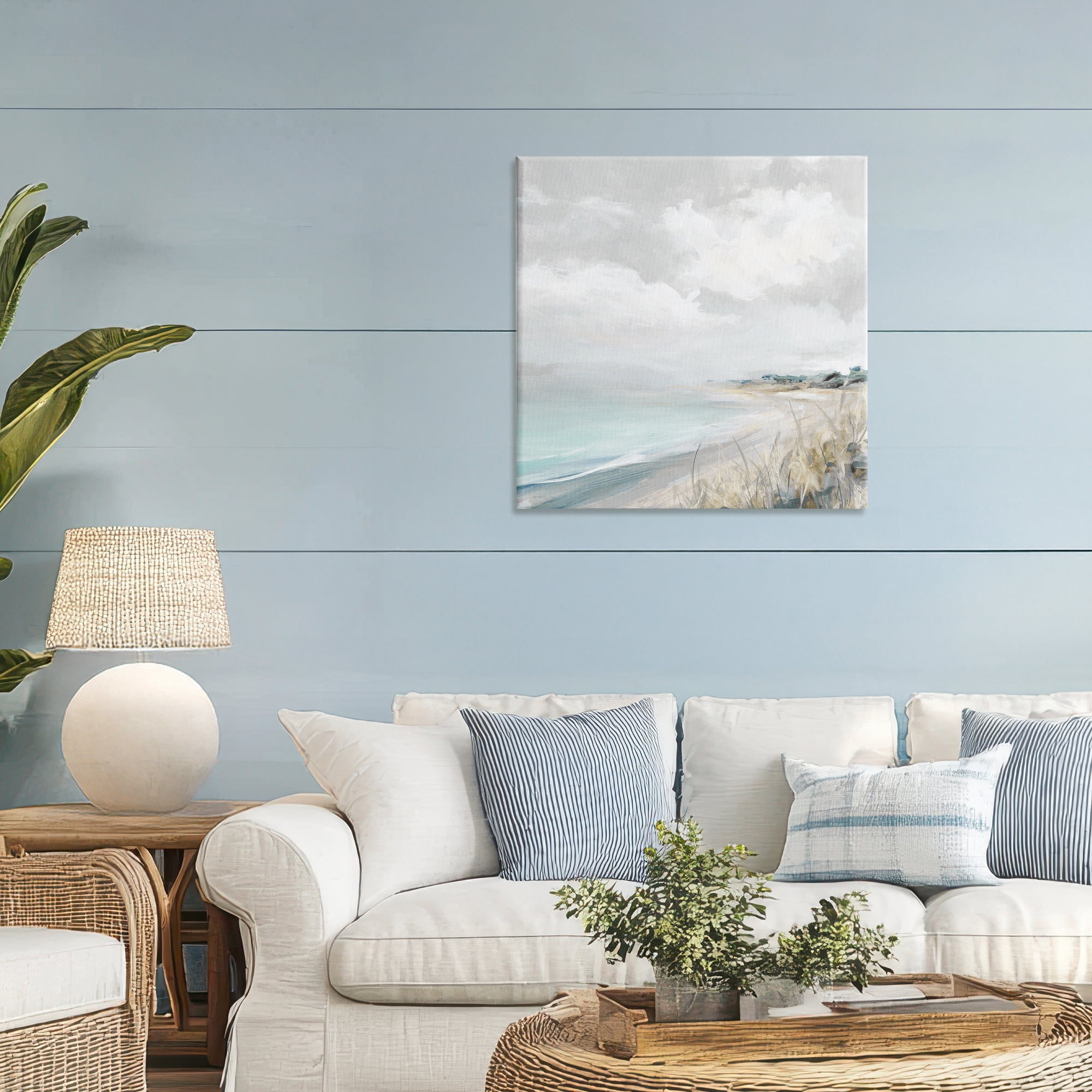 Stupell Industries Coastal Morning By The Dunes Canvas Wall Art, design by Carol Robinson