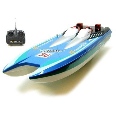 RC Speed Boat Atlantic Jacht X2 Racing Boat Remote Control Transmitter Ship RTR 