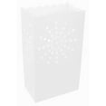 thumbnail image 2 of CleverDelights White Luminary Bags - 30 Pack - Sunburst Design - Wedding Christmas Luminaria, 2 of 5