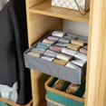 thumbnail image 2 of Caja de almacenamiento para organización de pantalones vaqueros, organizador de armario para ropa interior, sistema de organización de ropa, calcetines, pantalones, cajones, armario organizadores, 2 of 5